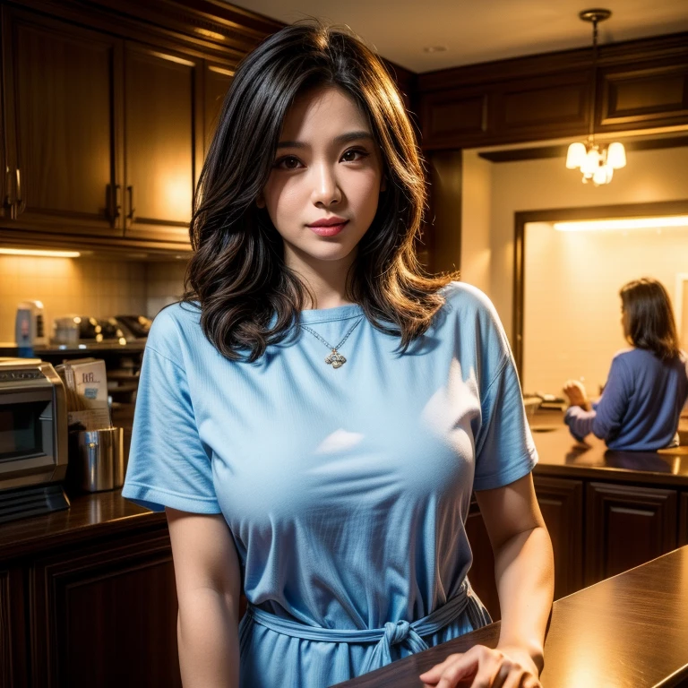 a beautiful young woman and an elderly woman standing behind a counter, a blue bag on the counter, wpol and sarasti, student, in an office, in pif, old photograph in the background, portrait, contest winner, discovered photo, indoor setting, full portrait, 1st place winner, (best quality,4k,8k,highres,masterpiece:1.2),ultra-detailed,(realistic,photorealistic,photo-realistic:1.37),HDR,UHD,studio lighting,ultra-fine painting,sharp focus,physically-based rendering,extreme detail description,professional,vivid colors,bokeh,intricate details,cinematic lighting,beautiful color palette