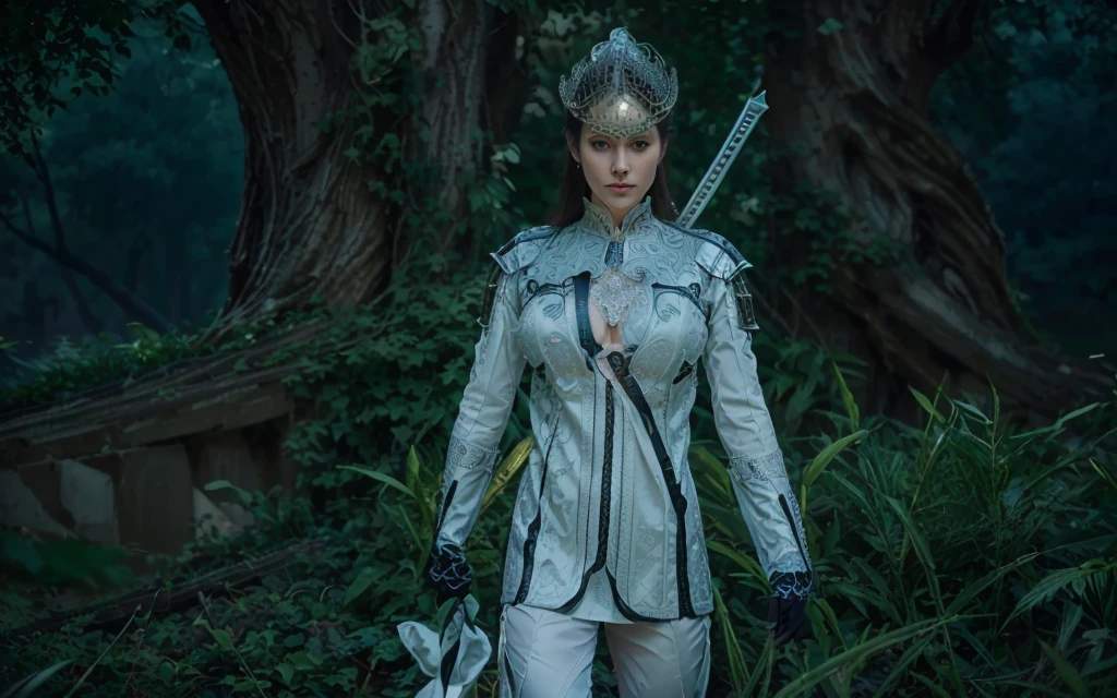 Highest quality, Realistic, photoRealistic, Award-winning photography, (Intricate details, royal palace: 1.2), (Subtle details), (Intricate details), (Cinematic Light, Super sexy long hair woman, knight, , huge bouncing chests, Deep cleavage, sexy long legs, dynamic sexy pose, Knight's attire, Colorful and intricately constructed armor, knight, leg armor, Red Cape, Upper body close-up),