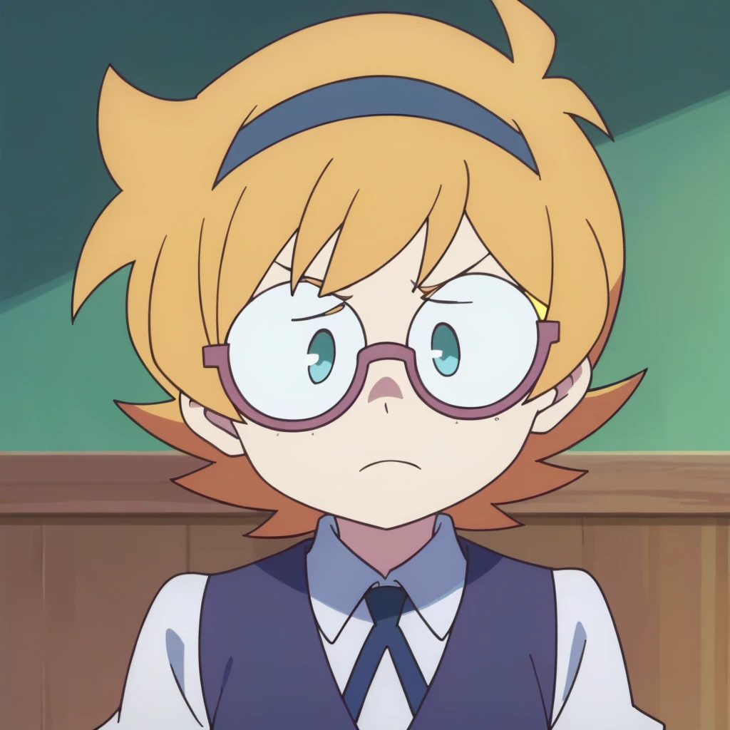 score_8_up, score_7_up, anime screencap, perfection,  Lotte Jansson, solo, upper body, glasses 