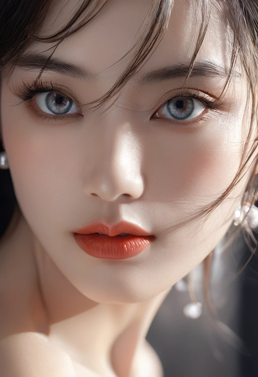 masterpiece, best quality, illustration, Super detailed, fine details, High resolution, 8k wallpaper, Perfect dynamic composition, Beautiful and delicate eyes , Open mouse, Sexy face,There is a feeling of ecstasy on the face,Facing the peak of sexual arousal, looking at the audience, ((Dark background)), mark demstead style