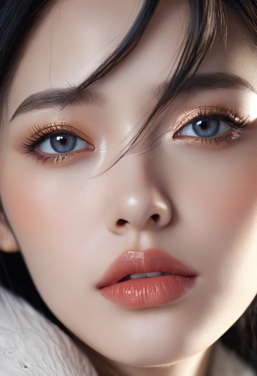 masterpiece, best quality, illustration, Super detailed, fine details, High resolution, 8k wallpaper, Perfect dynamic composition, Beautiful and delicate eyes , Open mouse, Sexy face,There is a feeling of ecstasy on the face,Facing the peak of sexual arousal, looking at the audience, ((Dark background)), mark demstead style