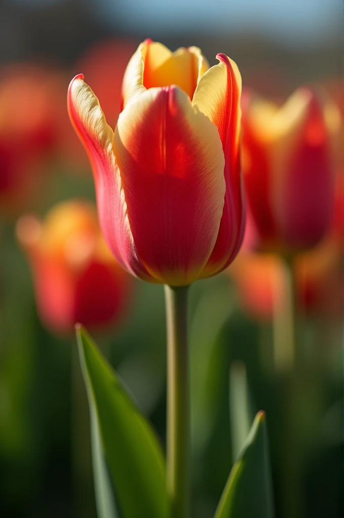 Non-human，masterpiece，masterpiece，tulip，close up，HD，Mid-shot，Booth，Side Light,