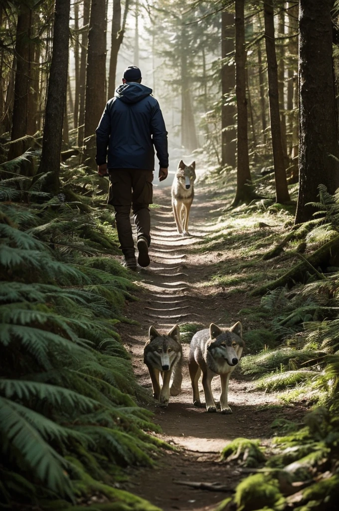 One day, they ventured deep into the forest in search of food. As they walked, they came to a path where they learned that a wolf lived ahead."