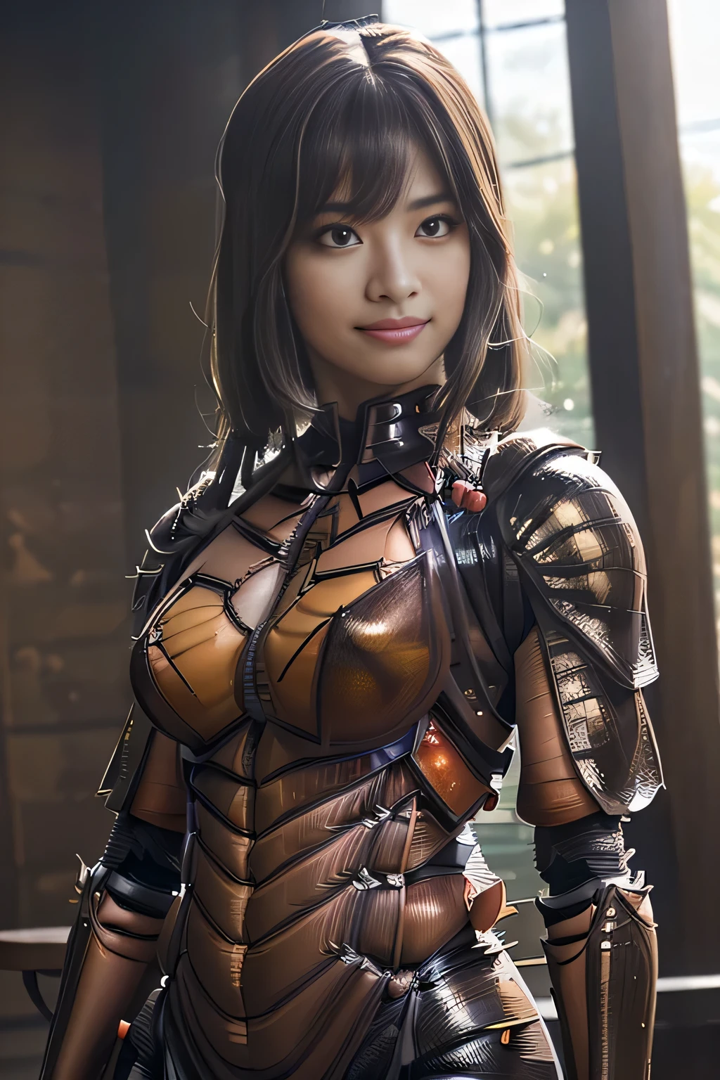 (high resolution,masterpiece,best quality,extremely detailed CG, anime, official art:1.4), realistic, photo, amazing fine details, all intricate, gloss and shiny,awesome many layers, 8k wall paper, 3d, sketch, kawaii, illustration,( solo:1.4), perfect female proportion,villainess, (fusion of dark brown cockroach and lady:1.4), (brown cockroach form lady:1.2), (brown cockroach lady:1.2), (fusion:1.2), (solo:1.4), (evil smile:1.2), muscular, abs, (cockroach brown exoskeleton bio insect suit:1.4), (cockroach brown exoskeleton bio insect armor:1.2), (brown transparency cockroach wing:1.4), (brown cockroach antennae:1.3),