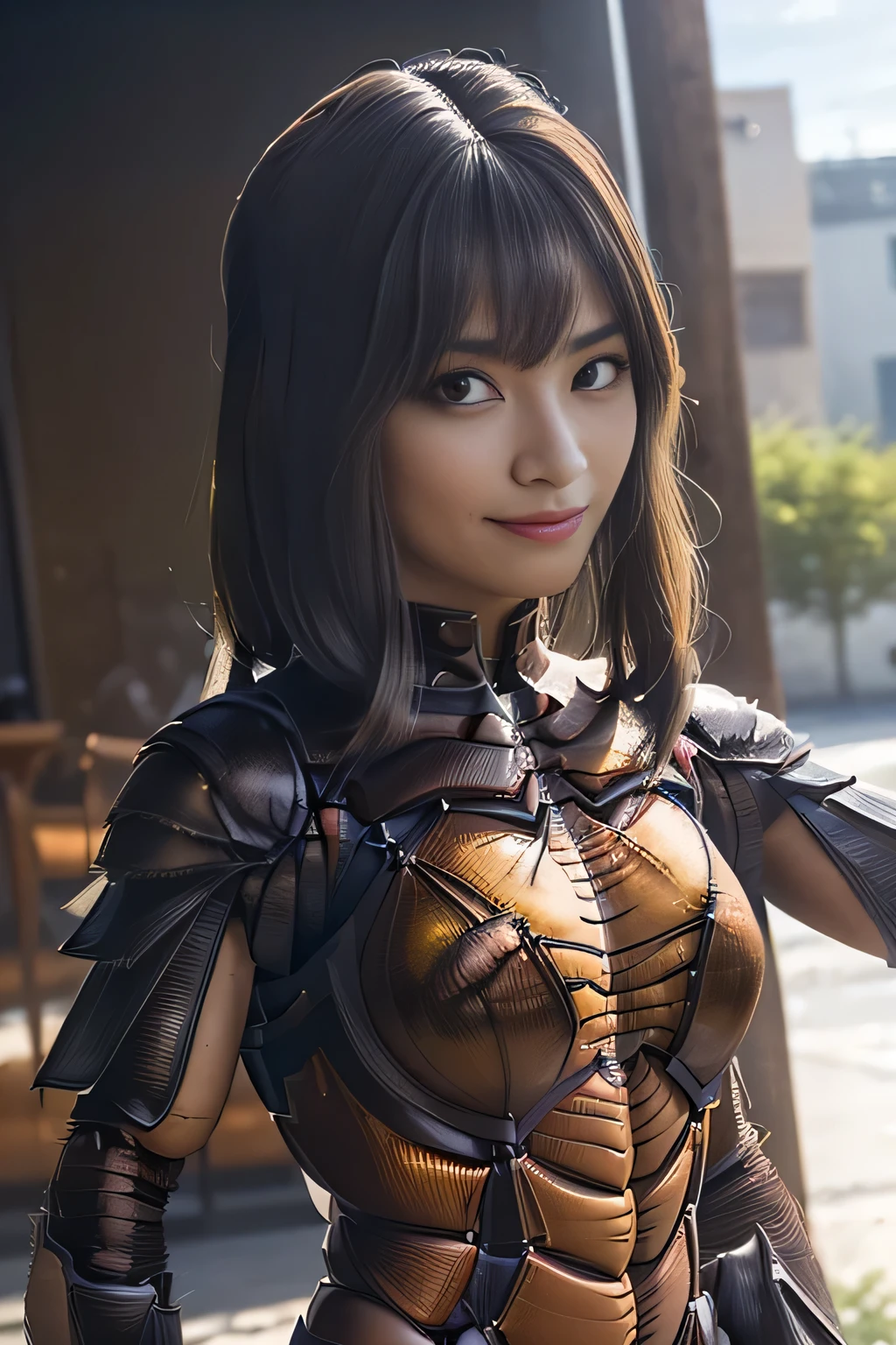 (high resolution,masterpiece,best quality,extremely detailed CG, anime, official art:1.4), realistic, photo, amazing fine details, all intricate, gloss and shiny,awesome many layers, 8k wall paper, 3d, sketch, kawaii, illustration,( solo:1.4), perfect female proportion,villainess, (fusion of dark brown cockroach and lady:1.4), (brown cockroach form lady:1.2), (brown cockroach lady:1.2), (fusion:1.2), (solo:1.4), (evil smile:1.2), muscular, abs, (cockroach brown exoskeleton bio insect suit:1.4), (cockroach brown exoskeleton bio insect armor:1.2), (brown transparency cockroach wing:1.4), (brown cockroach antennae:1.3),