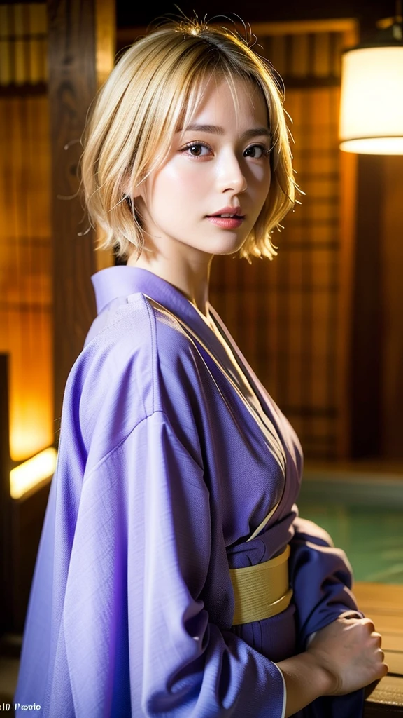 closeup photo of a girl, short hair, blond hair, wearing a kimono, onsen in the background, natural hot springs
best quality, realistic, photorealistic, (intricate details:1.2), (delicate detailed), (cinematic light, best quality Backlights), clear line, sharp focus, realistic face, detailed face
unity 8k wallpaper, ultra high res, (photorealistic:1.4), looking at viewer,