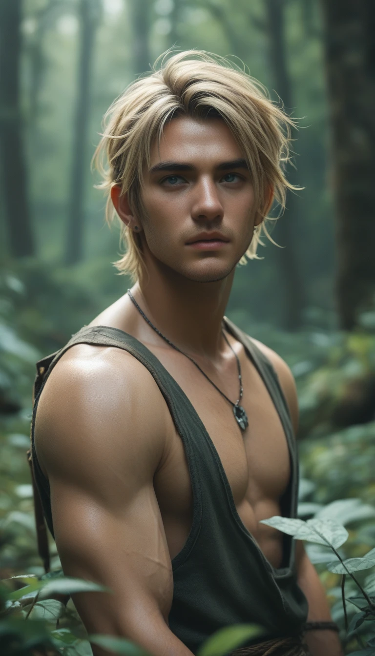 Fantasy World、Vivid depiction、live-action、in the forest、Runaway Link、