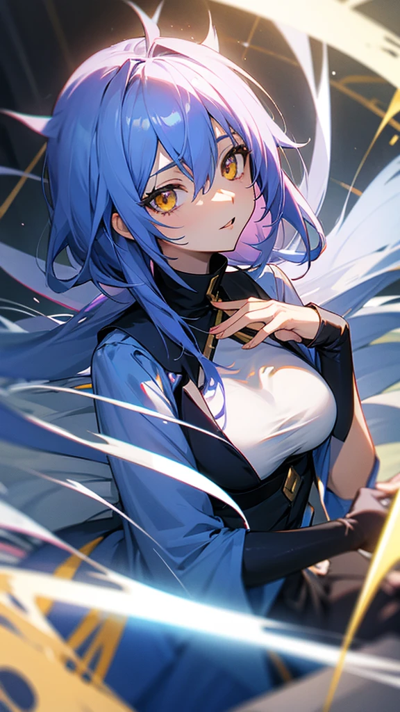 rimuru tempest golden eyes F cup breasts