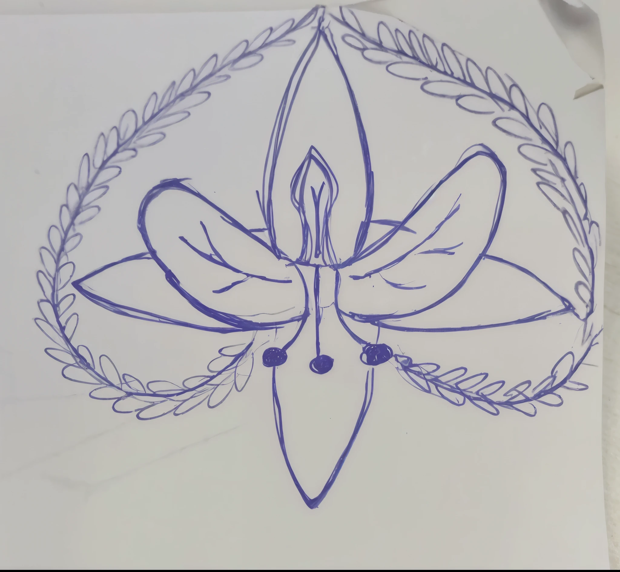 Flower in tamarind design 