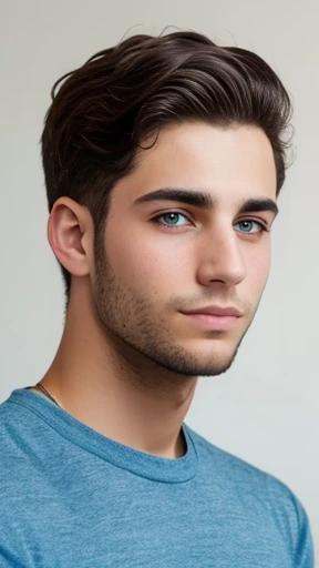 A young Jewish man focus on face photo with color