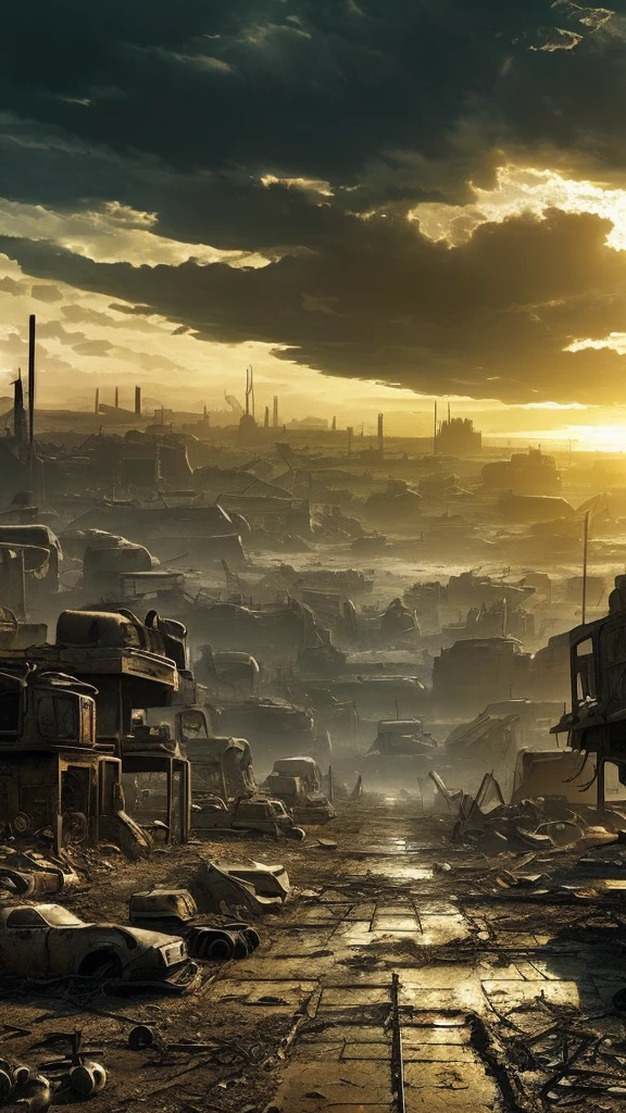 Post apocalyptic wasteland type landscape