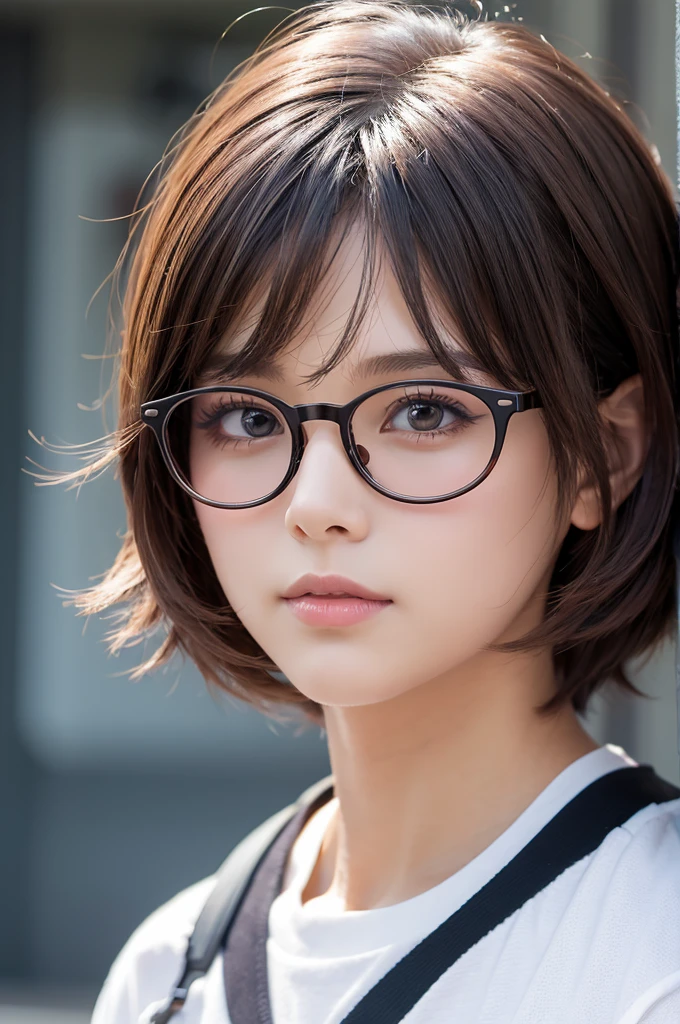 boy　Glasses　Bob Short　anime