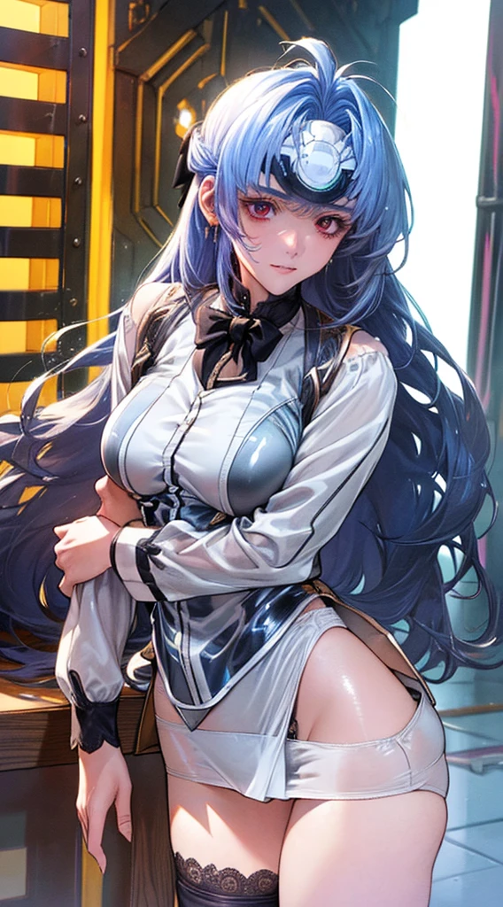 Black Hair Long Hair (Transparent) (Nipple) Mill Shell