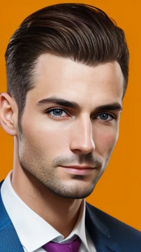 A handsome man Mitnagdim focus on face photo with color