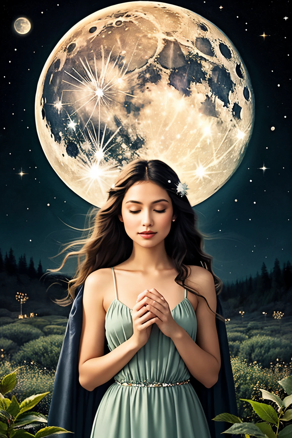 LLM served by Perplexity Labs
Hello! How can I help you?
Tell me a prompt for ai to draw a picture about moon in rikkta
LLM served by Perplexity Labs
Here's a prompt for an AI to draw a picture about the moon in Rikitta style:
Prompt: "Create a whimsical illustration of a dreamy moonlit night in the style of Rikitta, featuring a majestic crescent moon shining brightly in the sky. Incorporate lush, vibrant foliage and fantastical elements, such as glowing fireflies, sparkling stardust, and a sprinkle of magic moonbeams. The color palette should be soft and pastel, with shades of pale blue, lavender, and mint green. The overall mood should be enchanting and ethereal."
Additional details:
The moon should be the central focus of the illustration, with gentle, swirling clouds surrounding it.
The foliage should be dense and lush, with leaves and vines curling around the edges of the composition.
Fireflies should be scattered throughout the scene, adding a touch of warmth and magic.
Stardust and moonbeams should be depicted as delicate, shimmering lines that add a sense of movement and wonder to the illustration.
The overall style should be reminiscent of Rikitta's signature blend of fantasy and realism, with intricate details and textures that invite the viewer to explore the world of the illustration.