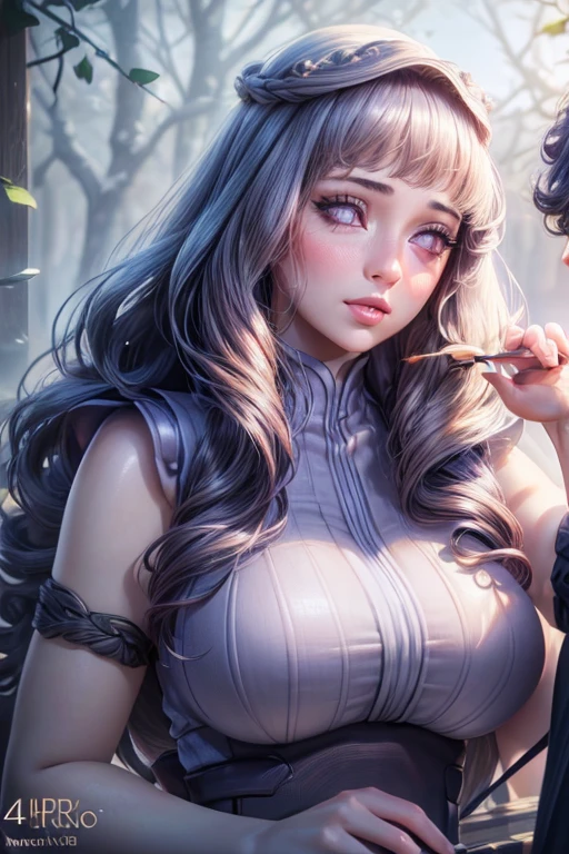 beautiful detailed eyes, beautiful detailed lips, extremely detailed eyes and face, long eyelashes, 1 girl, detailed face, realistic, dynamic color and lighting, wavy hair, light blush, (best quality,4k,8k,highres,masterpiece:1.2),ultra-detailed,(realistic,photorealistic,photo-realistic:1.37),art portrait