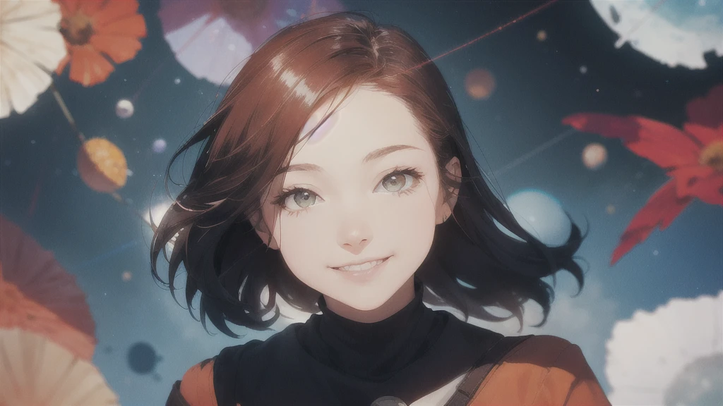 Beautiful Smile, Flower, High resolution, Super detailed, (One girl:1.3),
Break Lomography, Analogue photography, Vibrant colors, Soft Focus, Light leakage, Dreamy atmosphere, Experimental charm, Nostalgic Charm BREAK Color Field Painting, large colored bands, abstract expressionism, Bold colors, Emotional impact, Atmospheric Depth, Minimalist Approach BREAK
, Space Exploration, Astronomical phenomena, Scientific discoveries, otherworldly wonders