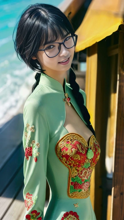 China dress、Bust Emphasis、