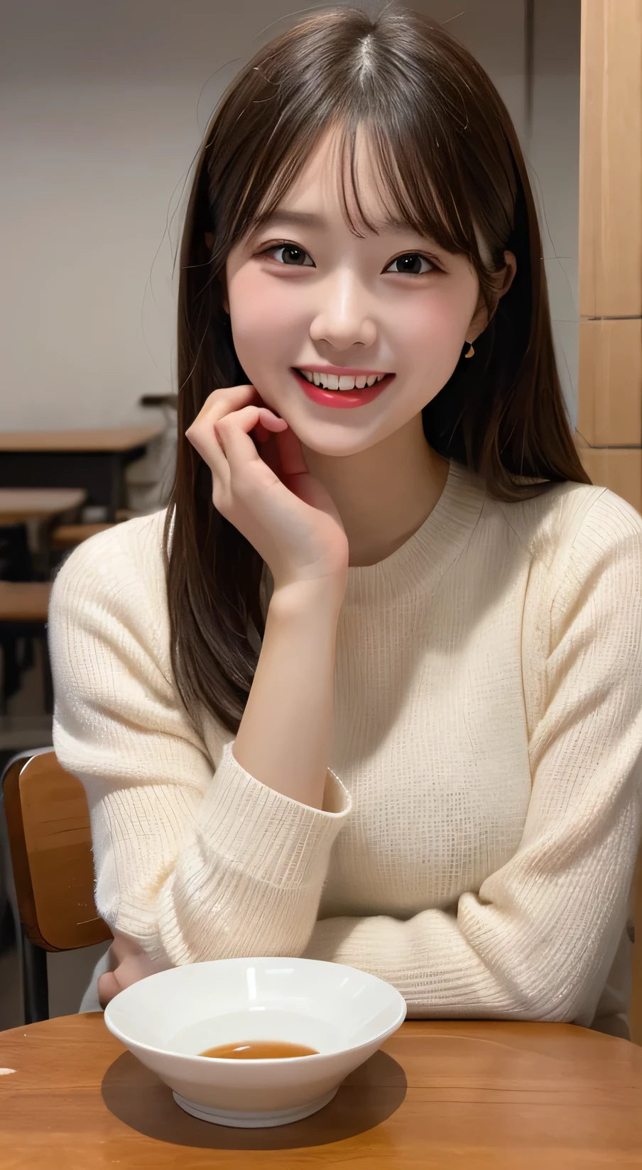 Tabletop, Highest quality, figure, Very detailed, In detail, High resolution, Beautiful girl、Laughter