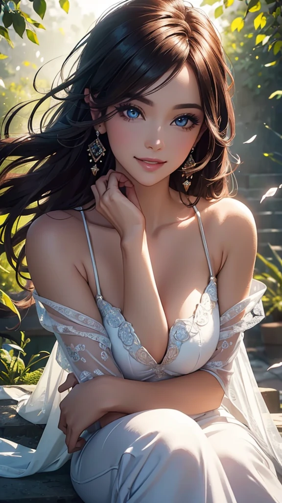 best quality, ultra-detailed, (realistic,photorealistic,photo-realistic:1.37), portrait, garden, oil painting, purple color palette, soft lighting, delicate brushstrokes, subtle shadows, vibrant flowers, soothing atmosphere, graceful posture, calm expression, ethereal beauty, midnight sky, sparkling stars, moonlight, dreamy ambiance、はだか2.0.おっぱい，おしり、