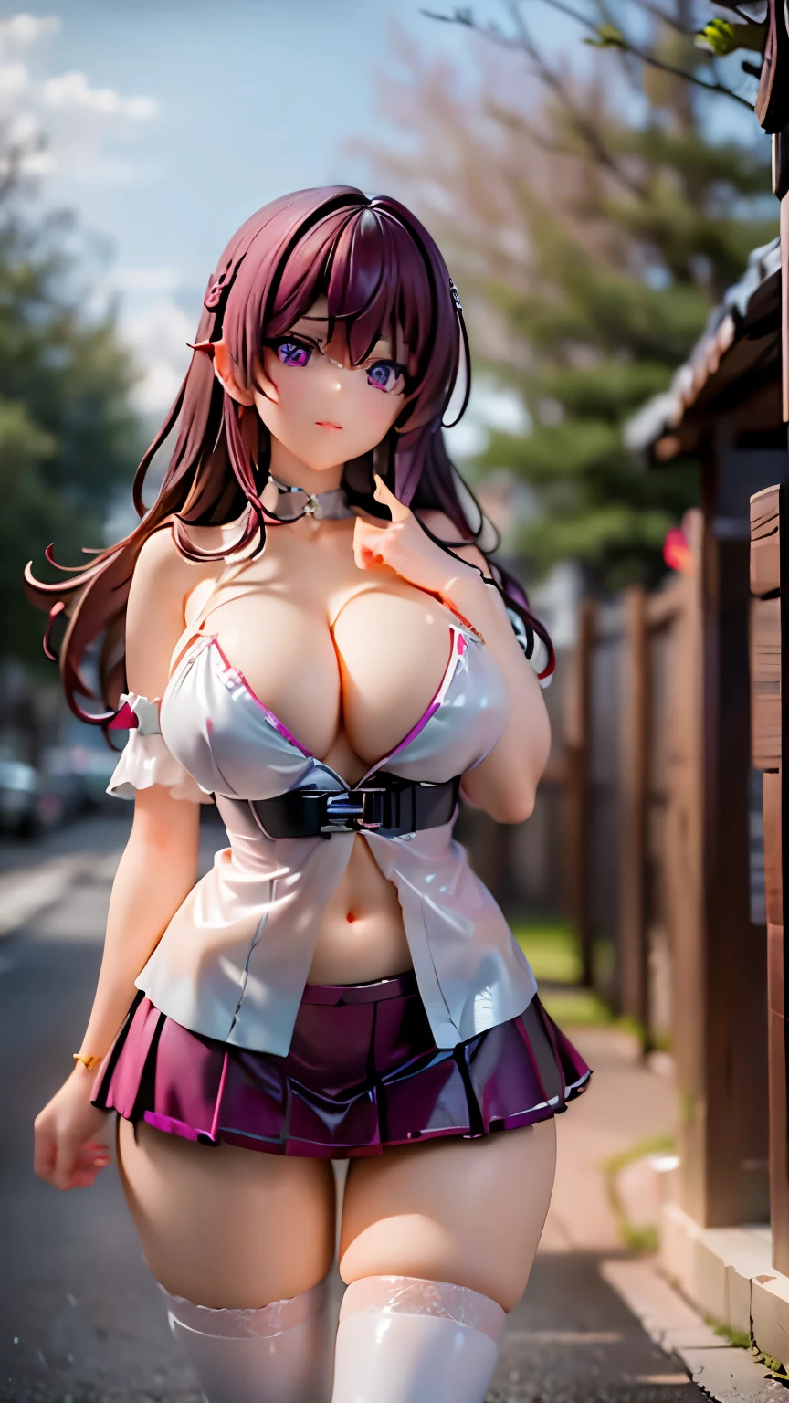 Ultra-realistic 8K CG,masterpiece,((Highly detailed background, Delicate pattern, Intricate details)),mini skirt、Her legs were open and、White panties are visible、beautiful 、White panties visible in Iaido pose、front、beautiful thighs、Highest quality,very detailed face,とてもbeautiful目 and face,とてもbeautiful目,Kocho Shinobu,Colorful Hair,No bangs,Hair Intake,Purple eyes,amount,,belt,(garden:1.2),Purple Flower,a bit,cloudy null,sunlight,Tyndall effect,slope_null,face,Gorgeous null,West Saver,Attractive posture,