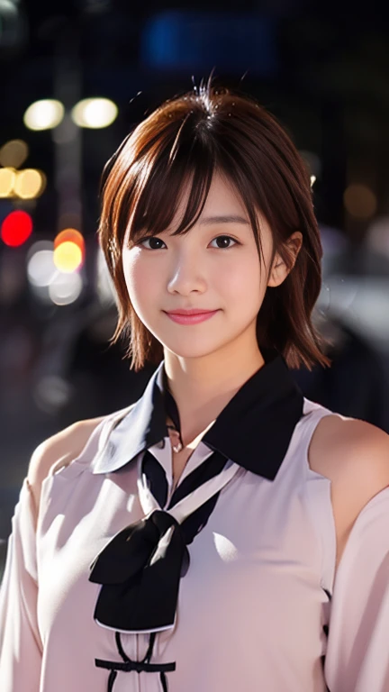 (1 girl, The buttons on the front of her blouse are undone.:1.2), Gorgeous Japanese actresses,
(RAW Photos, highest quality), masterpiece,
(Realistic, Photorealistic:1.4),
very delicate and beautiful, very detailed beautiful and detailed nose, beautiful & detailed, cinema lighting, gentle & feminine,
2k wallpaper, wonderful, finely, very detailed,
Very detailed CG Unity 8k 壁紙, high resolution,
beautiful detailed lady, very detailed目と顔,
soft light, bob hair, ponytail, short hair with bangs, hot pink hair, jensen_Huang_Iconic_Black_Jacket
BREAK
(Rain: 1.2), Tokyo Shibuya, City Lights,
Perfect Anatomy, slender body, medium breasts, kind smile, zoom-in face to waist, (candid_Shot RNG 25%), medium shot or cowboy shot, bokeh, SFW,)