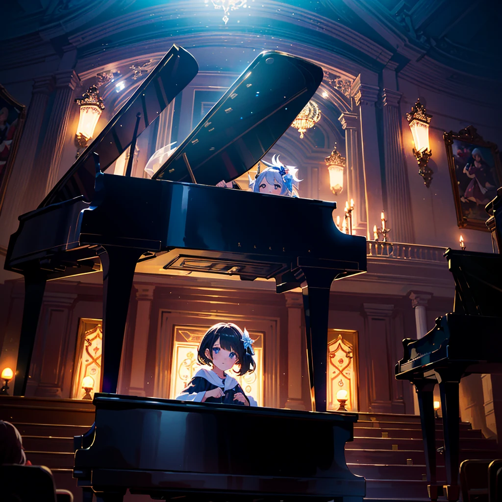 {{{Masterpiece, highest quality, high resolution background}}}, bright and beautiful atmosphere, 1 girl (7 years old, round face, baby face), small breasts, very fashionable clothes, piano recital, girl who plays the piano well , the audience was filled to capacity, and the audience erupted in a storm of applause.
"deltamon_sdXL :0.73) >Deltamon"