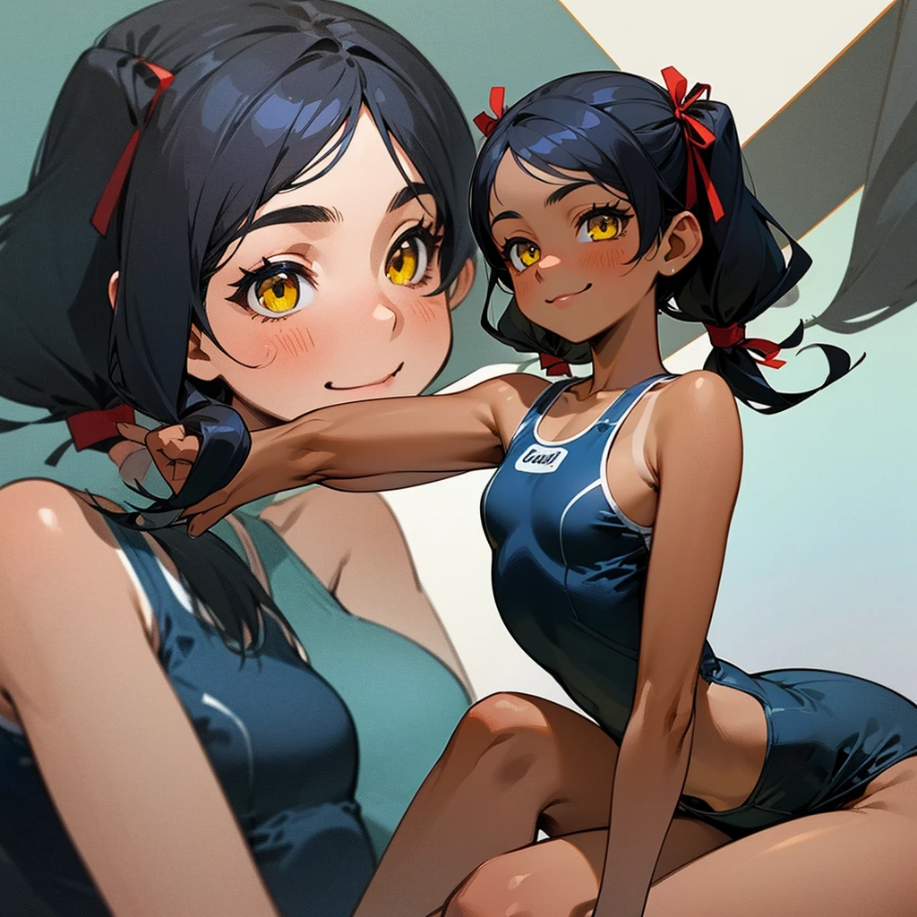 nsfw,(2girls:1.3),duo,pov,From above,Kneeling,masterpiece,best quality,very aesthetic,absurdres,side by side,lineup,(focus),(assertive_female)