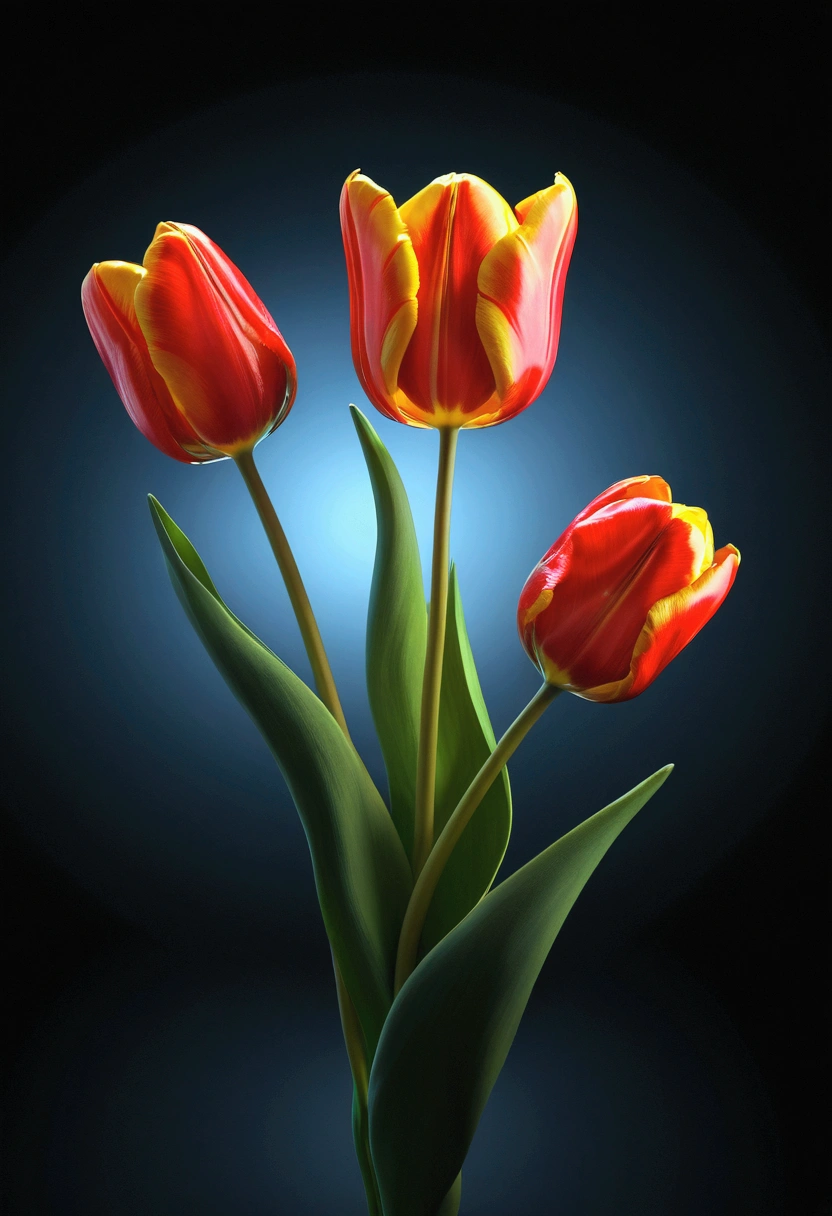 (Tulip:1.2), lmmerse yourself in the neon-lit, retro-futuristic garden in Retro Cyberpunk Visions, where the bright contrasts with the rough, forming a nostalgic yet futuristic scene, RAW photo, color graded, captivating chiaroscuro, dynamic movement, full body, (special effects:0.1), award-winning, cinematic still, emotional, vignette, dynamic, vivid, (masterpiece, best quality, photorealistic, Professional, perfect composition, very aesthetic, absurdres, ultra-detailed, intricate details:1.3)