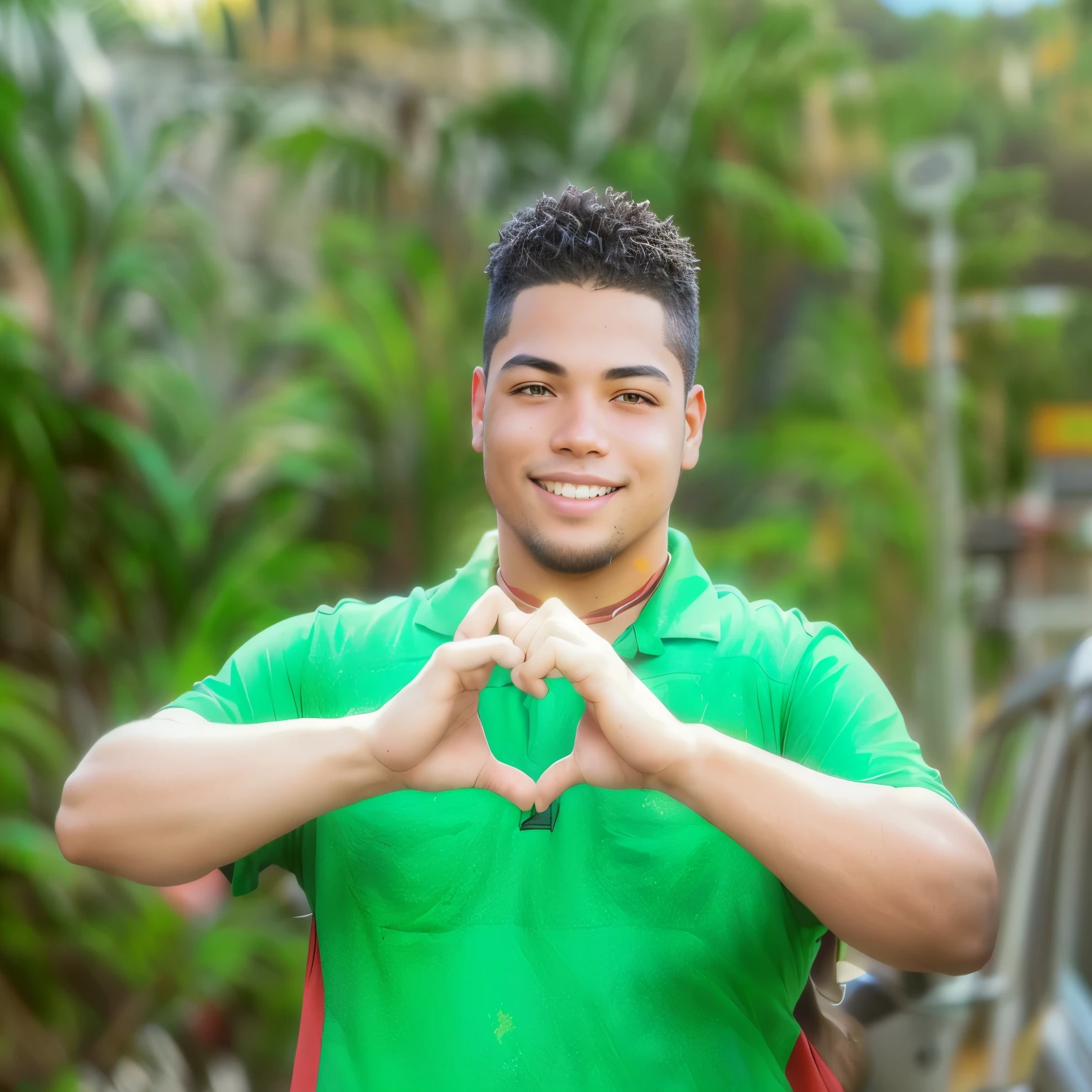 smiling man in red shirt giving thumbs up on dirt road, Ronaldo Nazario fenomeno, caio santos, Ronaldo Nazario, Jose Moncada, david rios ferreira, ( ( ( Kauai ) ) ), icaro carvalho, ( ( ( ( Kauai ) ) ) ), Matthew 9 5, perez fabian, 8k selfie photograph, Carmelo Blandino