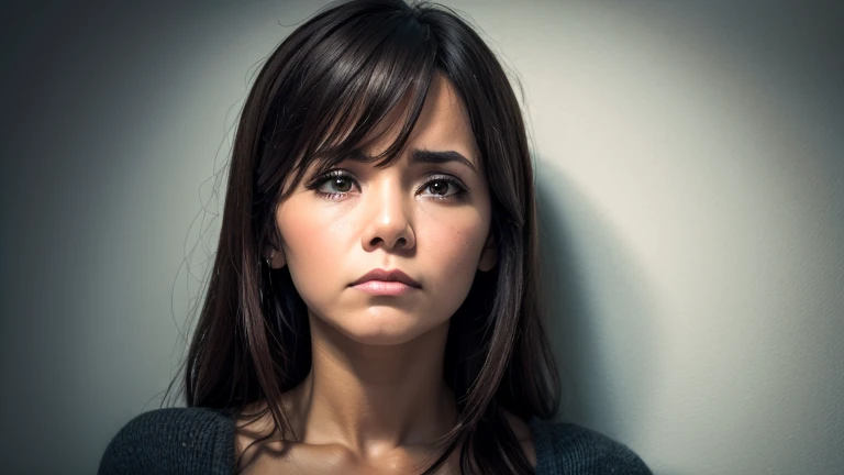 A woman sad