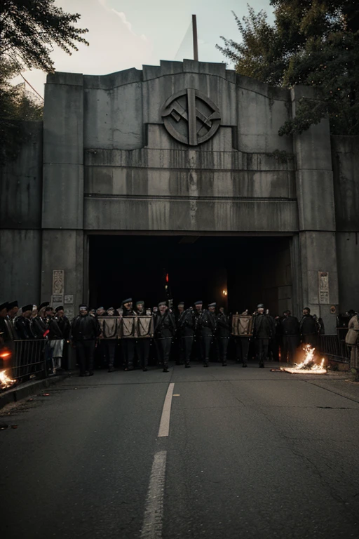 through the gates of hell, as we make our way to heaven, through the nazi lines
