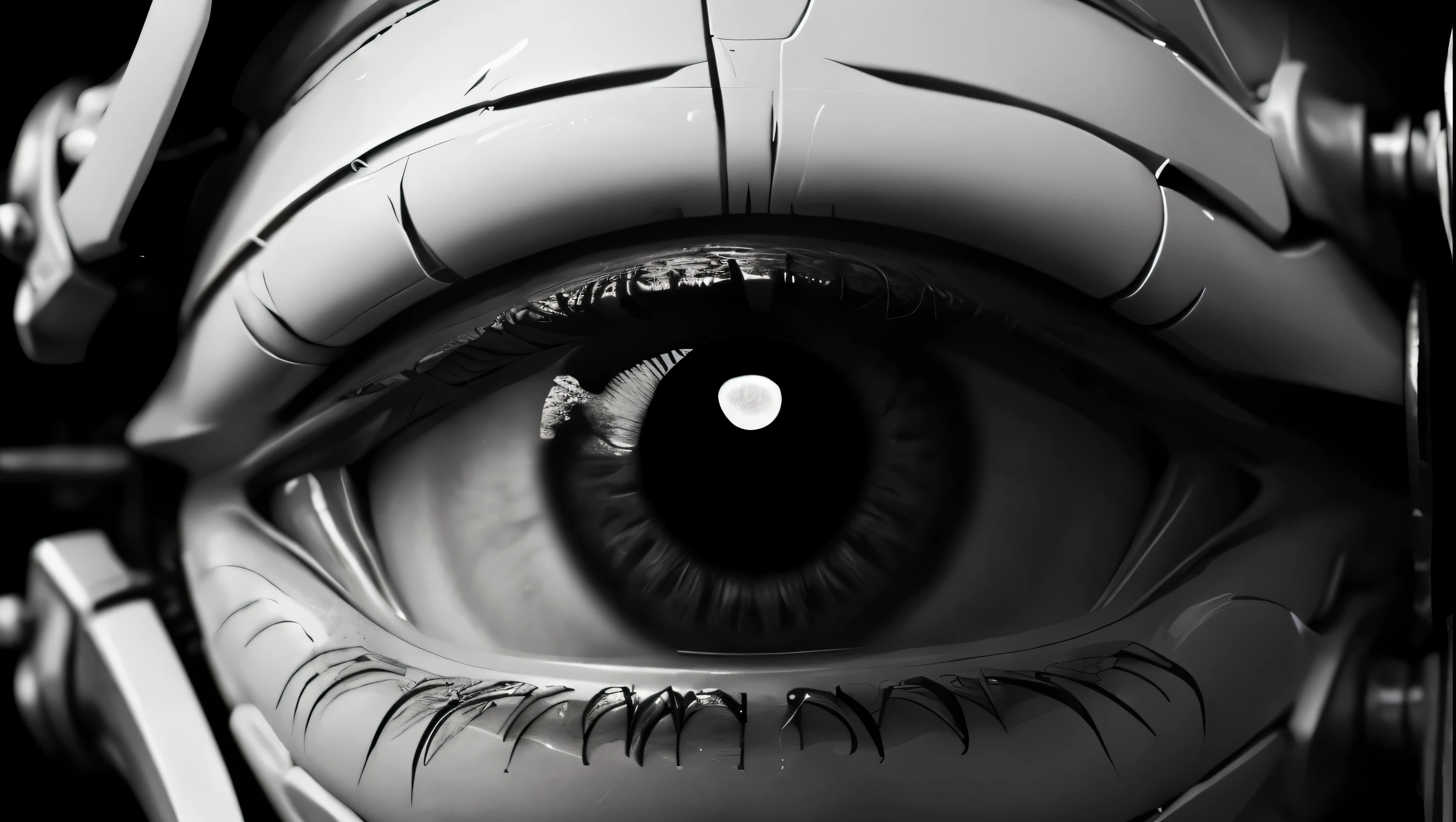 masterpiece, complex detailed, best quality,
editorial fashion photo, hdr,
closeup, biomechanical alien, eye contact, art by goro fujita, white and black colors, sharp focus, horror
cyber, filtech,