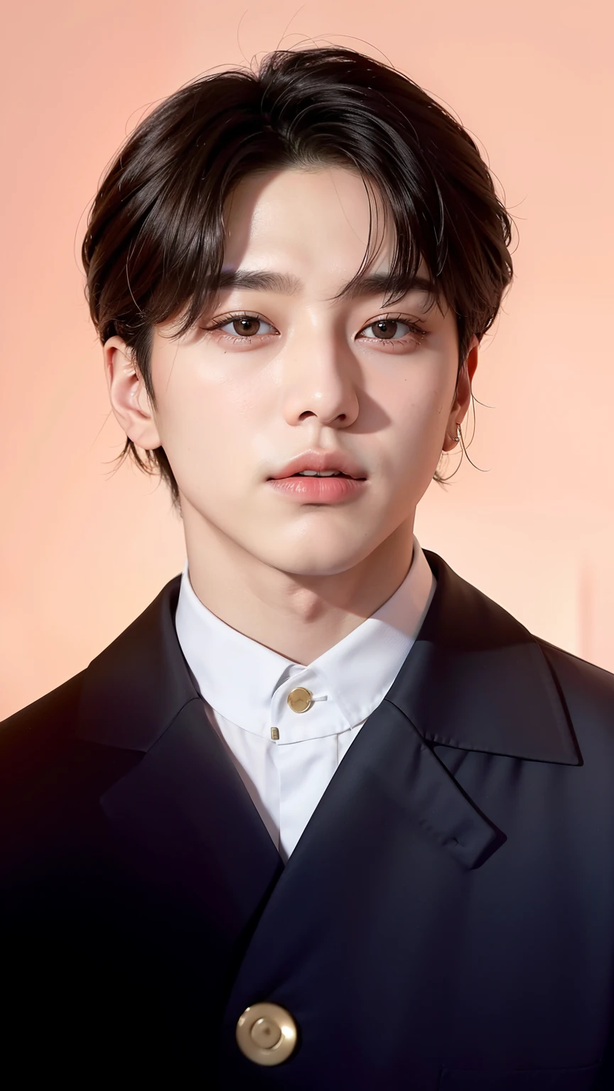 Hay un hombre con una chaqueta vaquera sentada en un coche, hyung tae, TaeJune Kim, cai xukun, steven jung, hong junio hyung, Jinyoung Shin, taken in the early 2020s, he is about 2 5 years old, he is about 20 years old, he is about 2 0 years old, androgynous face, jungkook