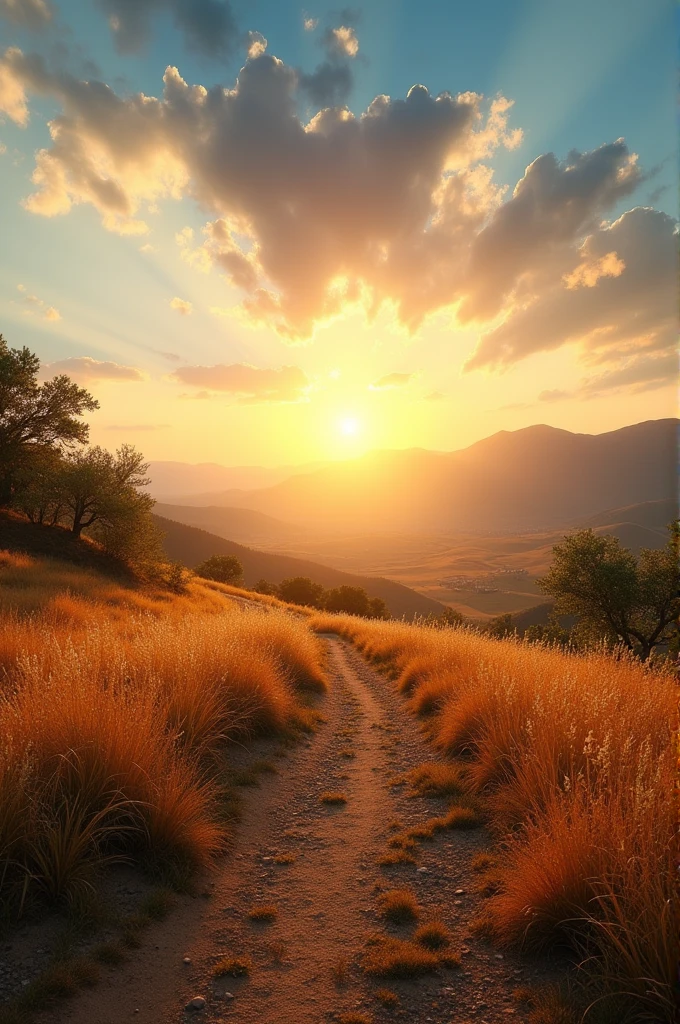 sunny montage landscape