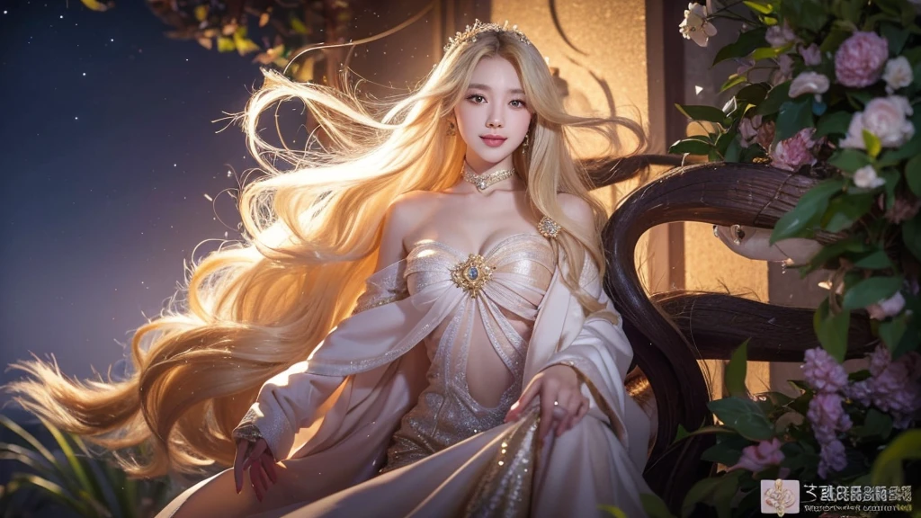 High nobility,金色long hair美女
1個女孩, long hair, Smile, blond, Seven-doppelganger shot, Lips slightly open, anatomically correct, High resolution, accurate, masterpiece, detail, quality, high quality, sparkle effect, cartoon, cartoon風格,