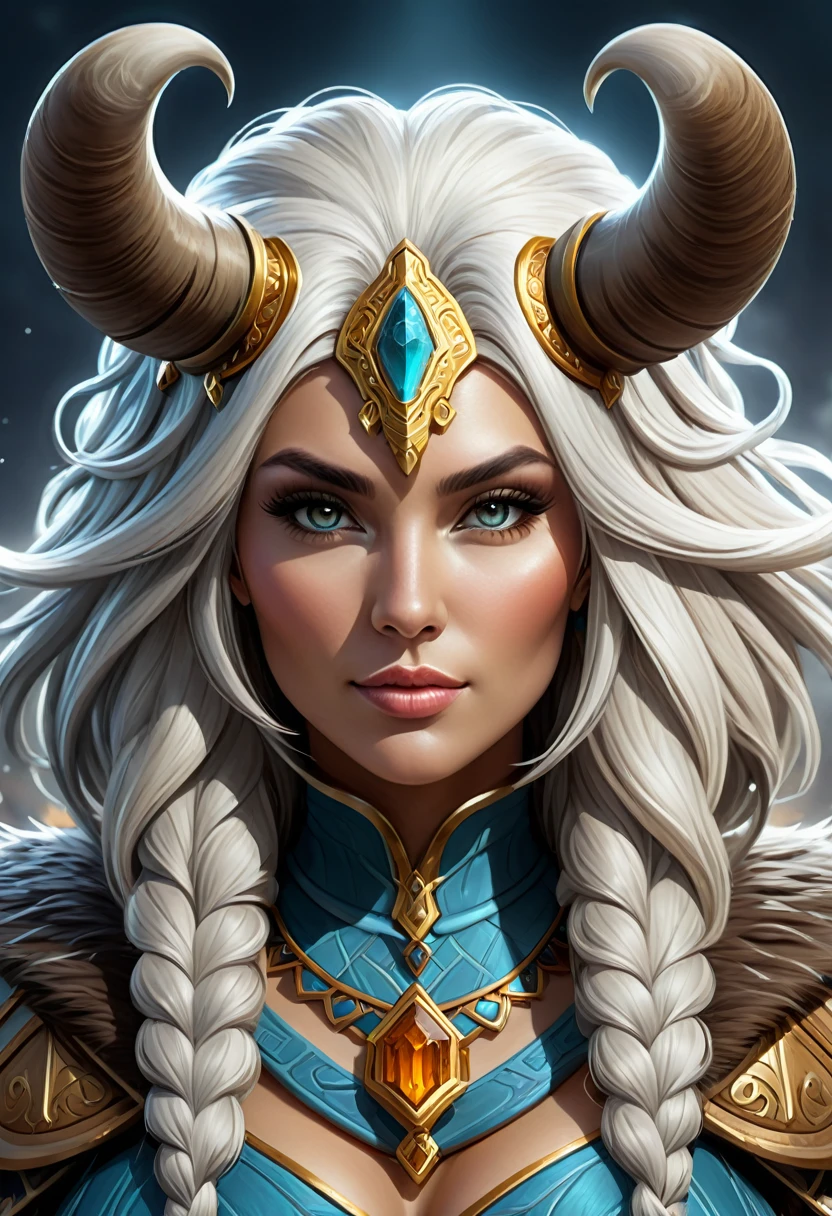 Anthropomorphic female wolly mammoth mage. Official Art – Charecter profile. An Award-Winning Digital Masterpiece In 4K Ultra HD, Extreme Detail And Intricate Realism. Symmetrical Face. This Concept Art Brought To Life By The Hands Of Artists Like Wlop & Artgerm In A Stunning 2D Vector Illustration.Background Is A Panoramic Vista.
