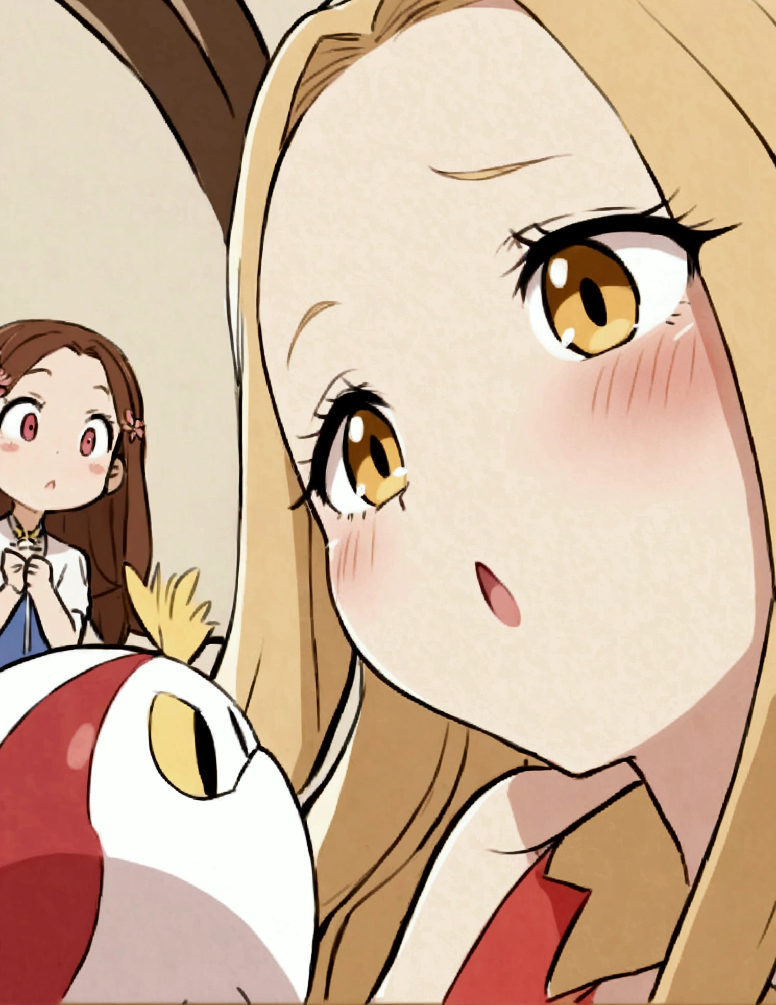 examines the Milf Ball containing the captured sparrow Poke-her-mon, a contemplative look on her face Hmm, let's see here… taps the ball thoughtfully, then consults the Milfadex Aha, I thought as much! grins proudly This, my dear trainer, is a Poke-her-Tweety - a rare and mischievous bird-type Poke-her-mon. eyes sparkle with excitement as she describes the creature Ooh, she's simply darling! and lithe (woman, japanes, age 20), with soft, downy feathers in a beautiful shade of golden yellow. chuckles softly And those big, expressive eyes? Milfachu just wants to pinch her little cheeks! giggles mischievously But don't let her innocent looks fool you, pet. Tweety is known for her cunning and trickery. winks playfully Shall we see what other delights she has in store for us?