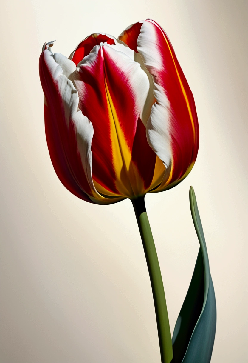 Tulip, by Qi Baishi, cinematic still, dynamic movement, surreal, (best quality, masterpiece, photorealistic), very aesthetic, perfect composition, intricate details, ultra-detailed, vivid colors