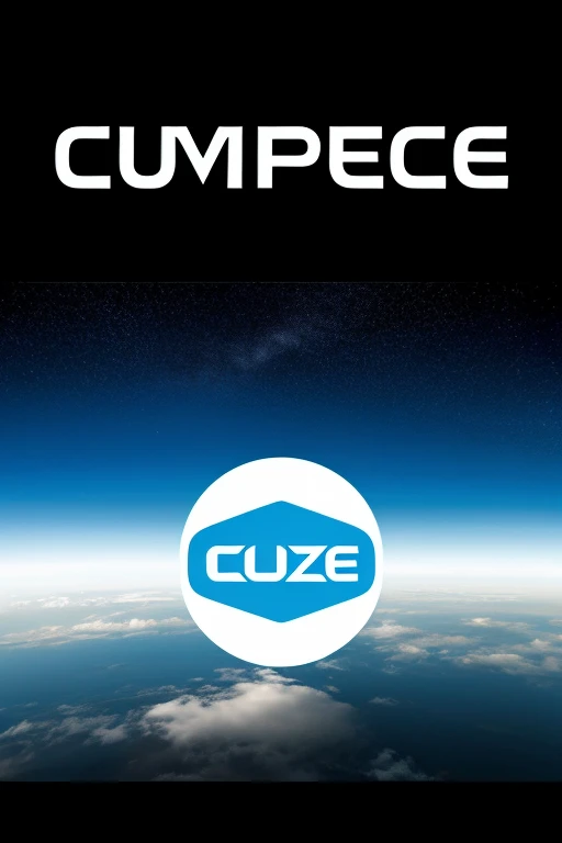 Futuristic logo for computer company