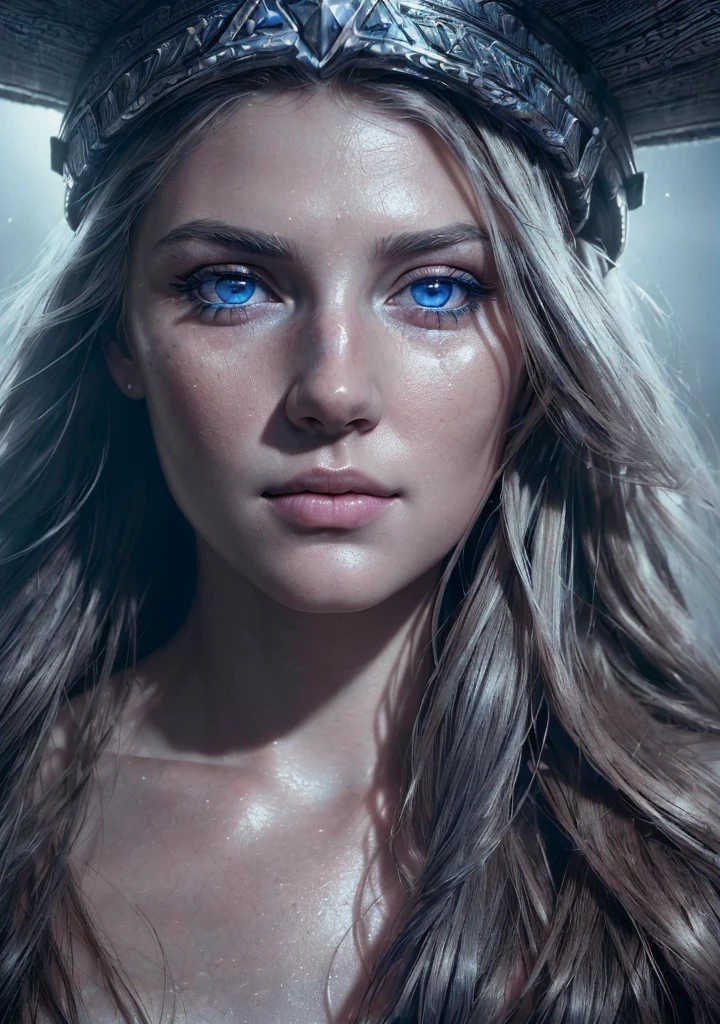 analog style, model shoot style, RAW close portrait of a warror viking 1woman, ((beautiful face: 1.7,
perfect body, perfect face:1.3)), (from above:1.2), best quality, epic (by lee jeffries photo, sony a7, 50 mm, pores:1.5, colors, hyperdetailed:1.5, film grain:1.4,
hyperrealistic: 1.5), hyper-realistic lifelike texture, masterpiece, unreal engine 5, Extremely detailed CG unity 8k wallpaper, realistic blue eyes,
Madly detailed photo, (ecstasy of light and shadow, deep shadow), (Winner of the Pulitzer Prize for Photography and Taylor Wessing Photographic Prize) dressed in Viking clothing.