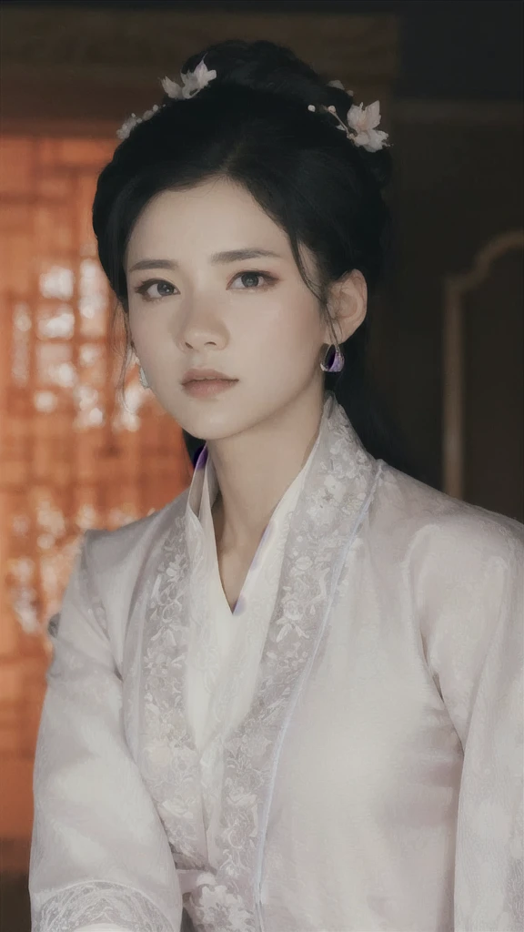 wuxia, Chinese clothes, hourglass figure, large breasts, big hips, masterpiece, best quality, ultra detailed, realistic