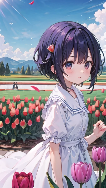 (Tulip:1.5),Girl in the tulip field