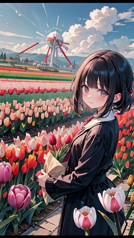 (Tulip:1.5),Girl in the tulip field