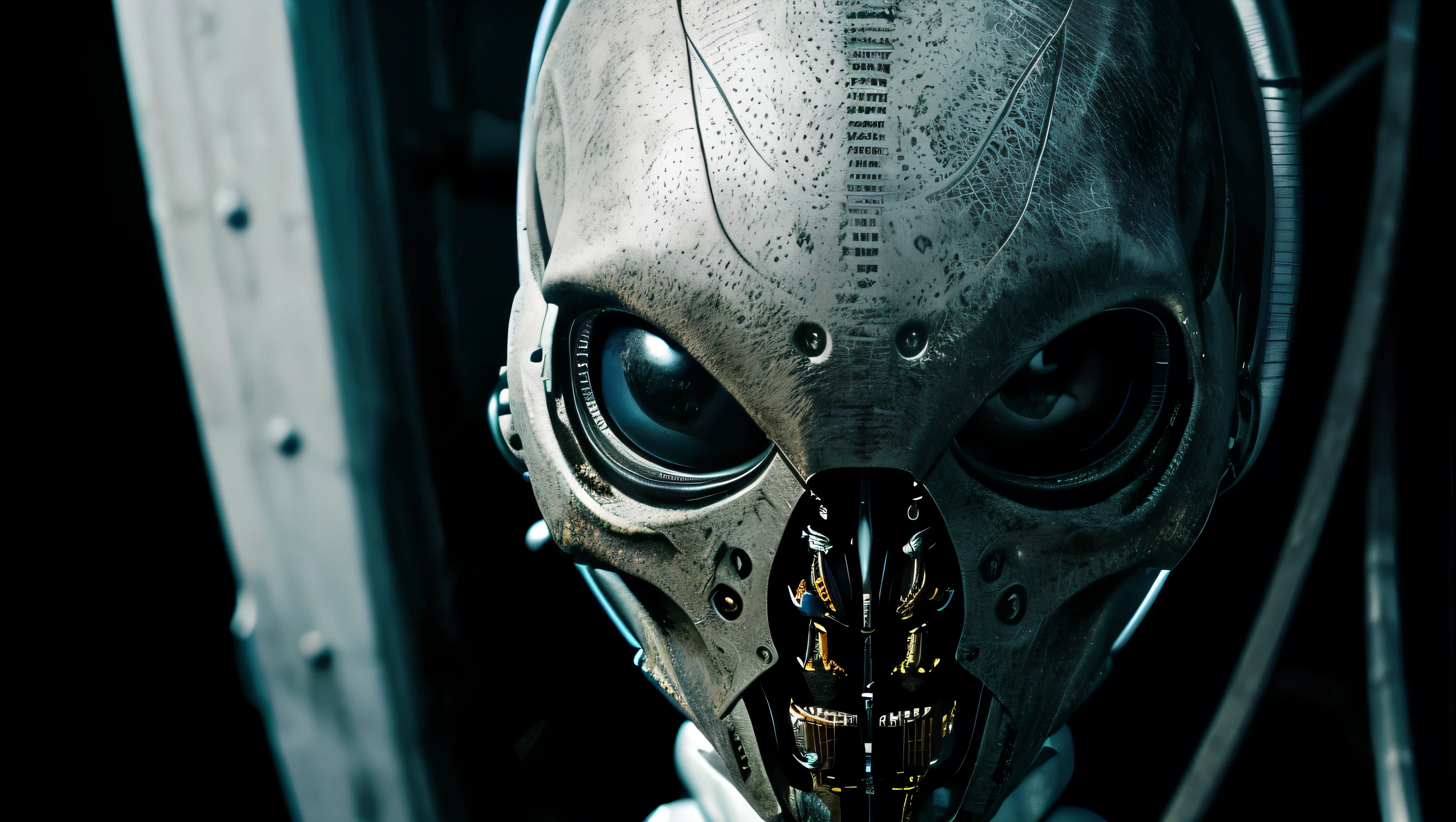 masterpiece, complex detailed, best quality,
editorial fashion photo, hdr,
closeup, biomechanical alien, eye contact, art by goro fujita, white and black colors, sharp focus, horror
cyber, filtech,
