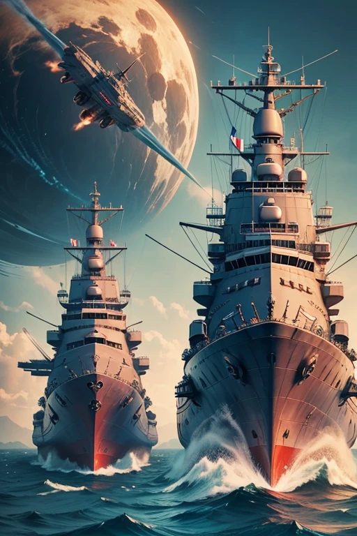three battleship,