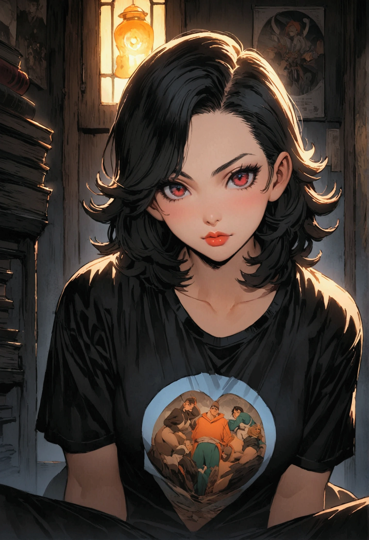 sexy atraente Sarada Kurama sex big titis anime yuyu hakusho t-shirt justa rasgada gold green orange com oculos refletor uma nevasca ghly intricate and hyperdetailed matte photography by Ismail Inceoglu Sakiyama James Gurney Victo Ngai Gregorio Catarino M.W Kaluta and Hiroyuki-Mitsume Takahashi, album cover art, poster art long exposure cel-shaded a masterpiece Idea by panchovilla Miki Asai Macro photography close-up hyper detailed trending on artstation sharp focus studio photo estilo death note