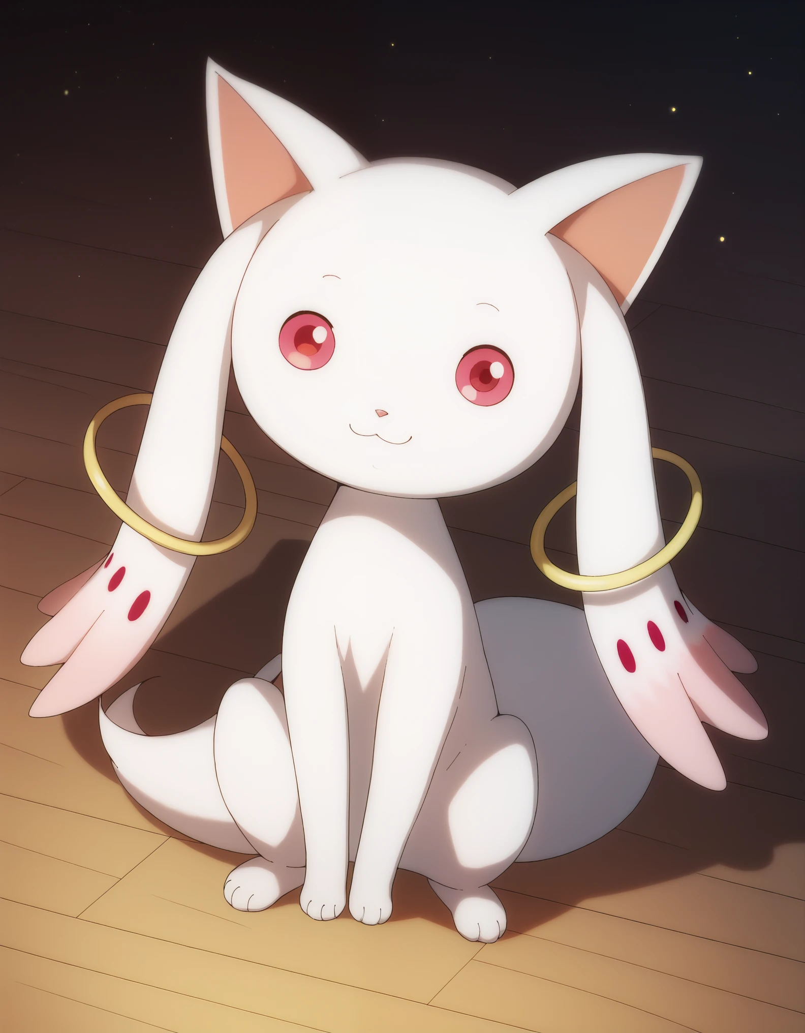 score_9, score_8_up, score_7_up,
 Kyubey, light smile, full body,
cozy room,
pikaole, cute, bokeh