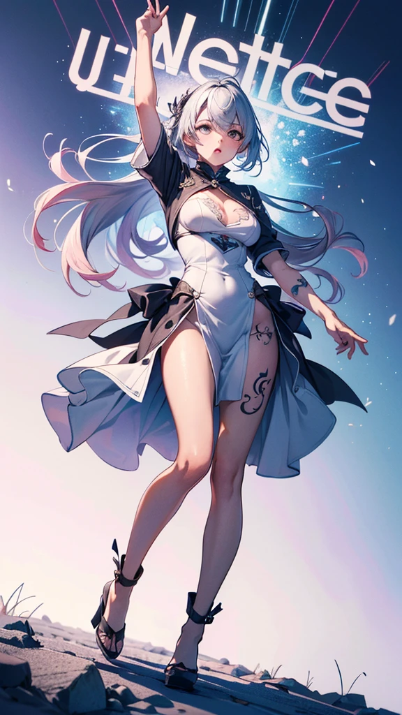 (1 girl:1.2, body covered in word, word physically:1.1, tattooed (word) physically:1.2),(masterpiece:1.4, best quality),medium breasts,(intricate details),unified 8k wallpaper,ultra detailed,(pastel colors:1.3),Beautiful and beautiful,perspective (clothing),detailed,alone, full body, full-length