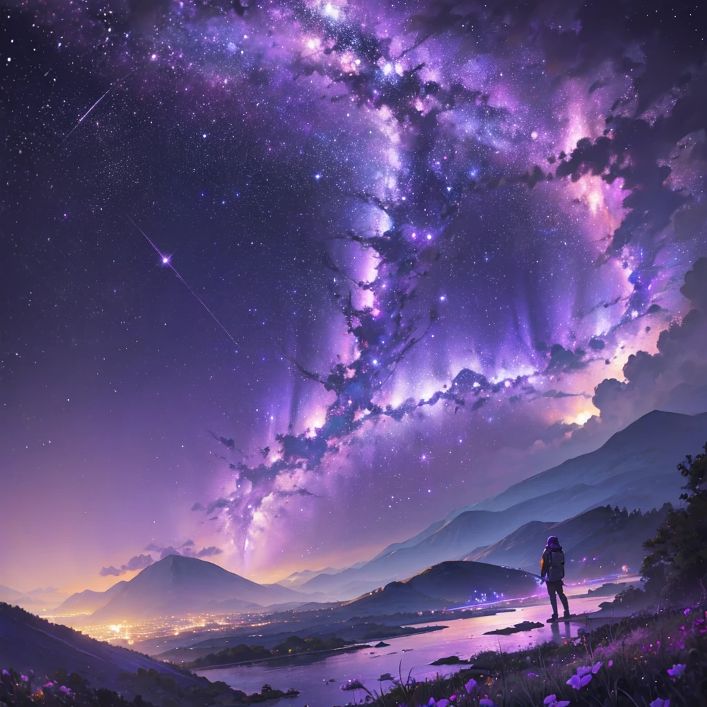 ((Landscape only))、(Purple Space)、constellation、milky way